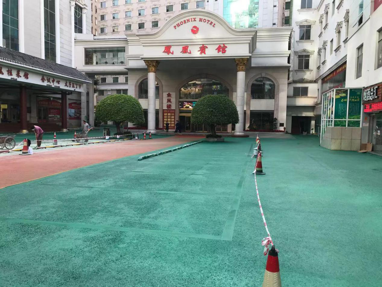 路之邦做南宁市沥青路面改色工程(图2)
