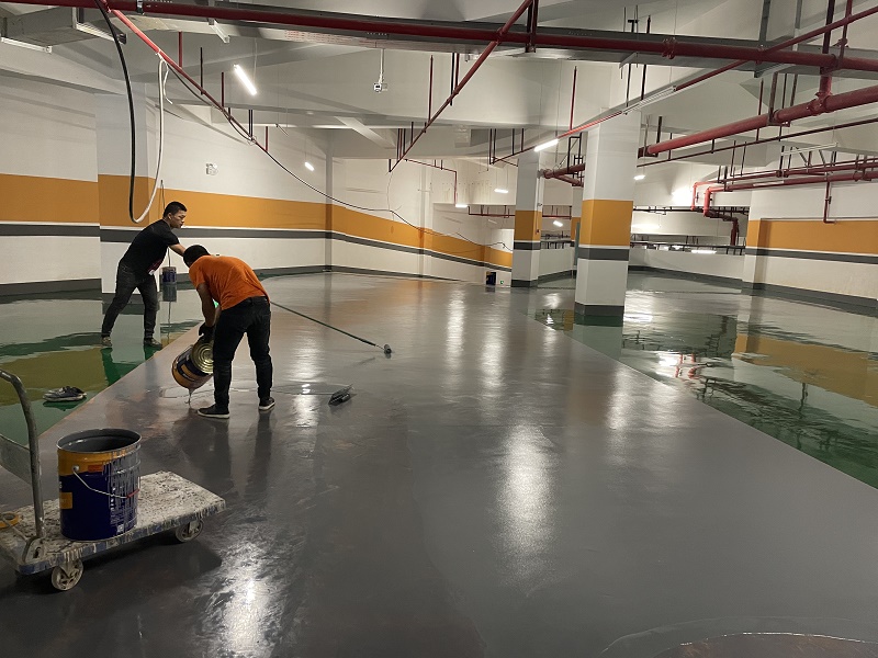 环氧地坪漆施工地面起砂的原因  (图2)